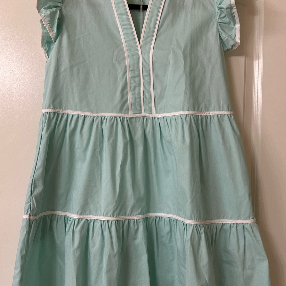 Women’s Robin Blue Ruffle Sleeve Dress lg